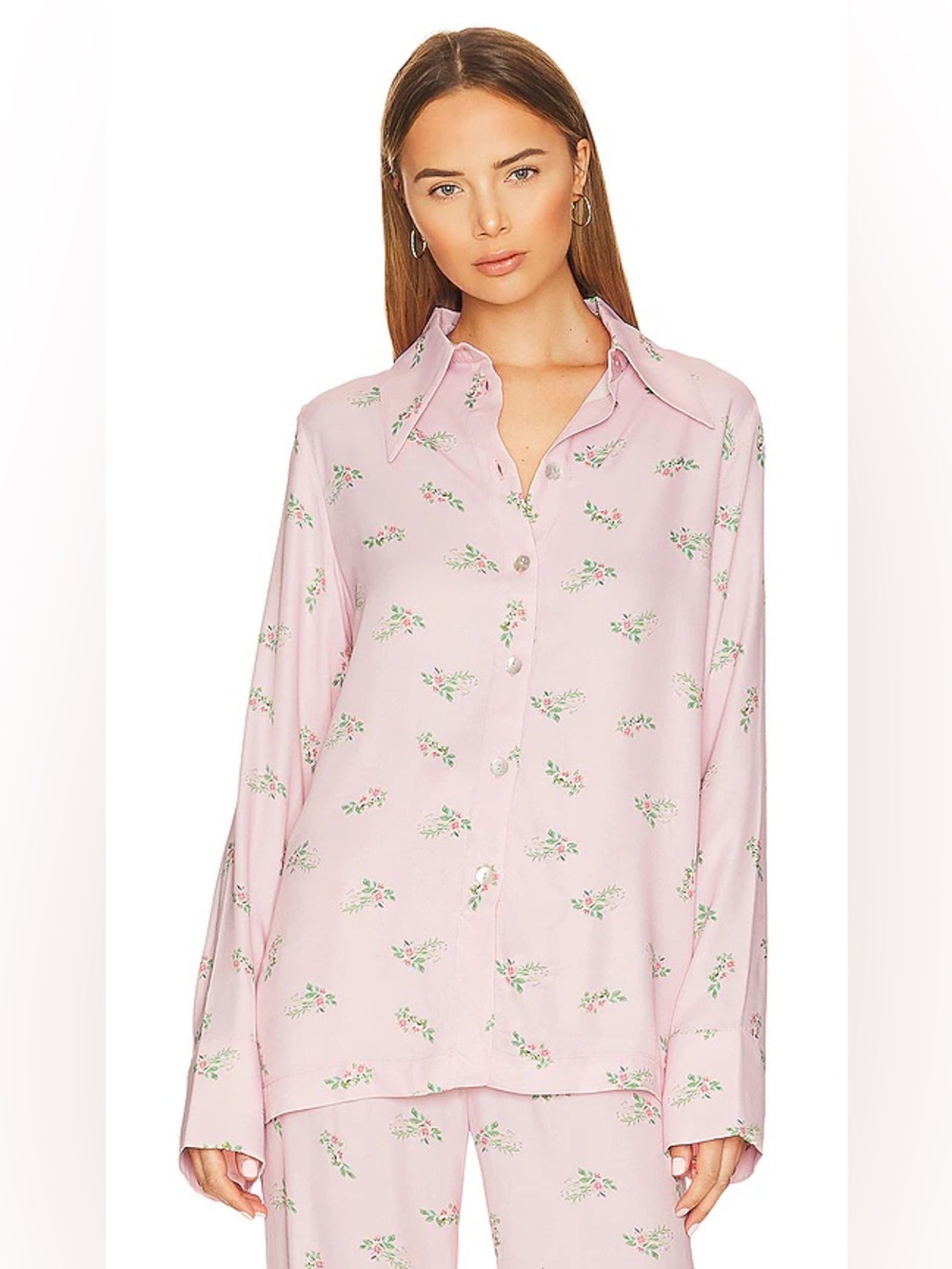 Sleeper Blossom Printed Shirt size Small REVOLVE